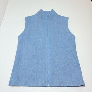 Boyne Valley Weavers Handcrafted in Ireland Wool Blend Womens Zip up Vest SzM